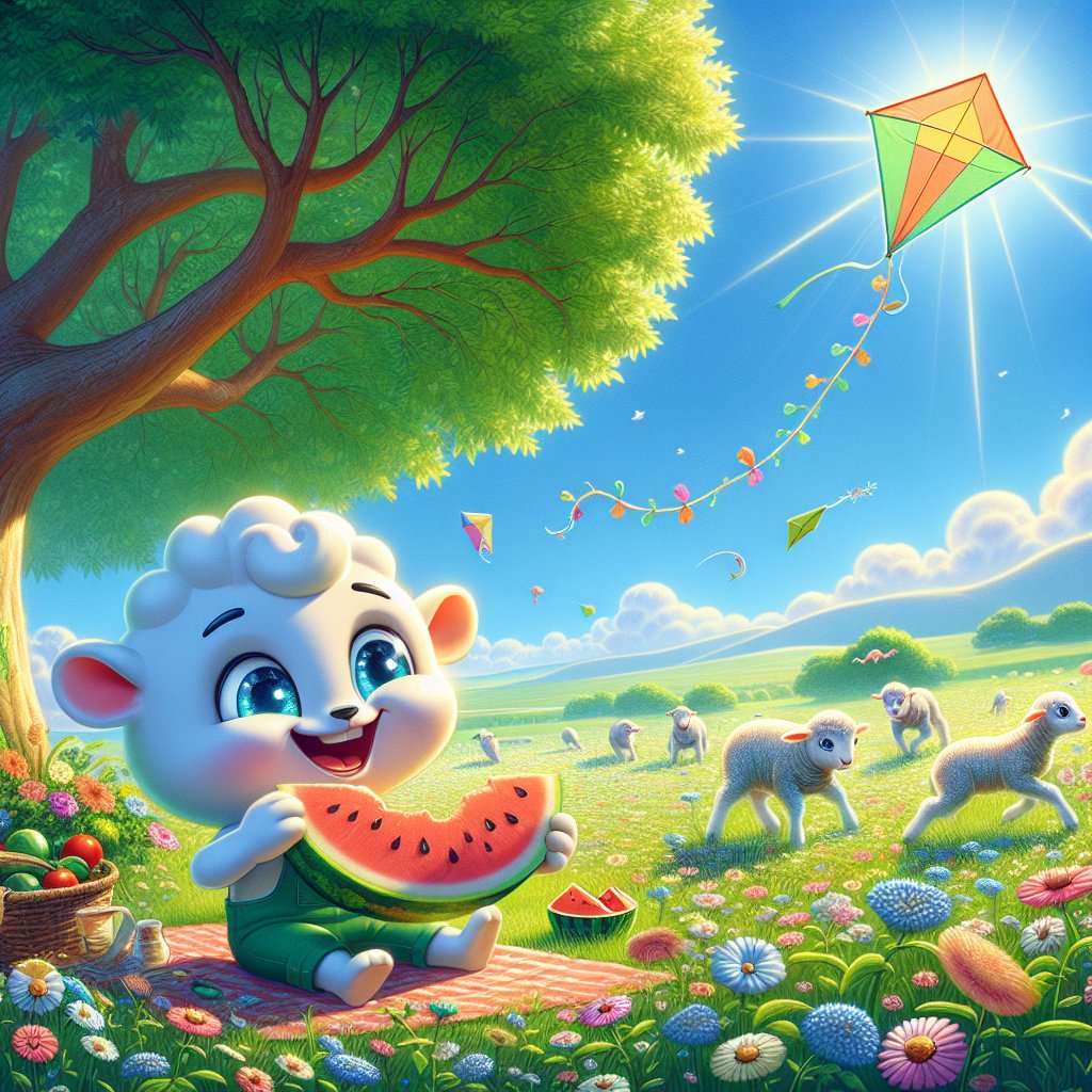 opticnerveAI's tweet image. "A bright, sunny meadow filled with blooming wildflowers. In the middle, a cheerful cartoon character styled as Dall-E art is having a picnic under the shade of a large, leafy tree, a colorful kite soaring high in the clear, blue s
#AIArt #AI #chatgpt4 #dalle3 #OpenAi #AIFeelings