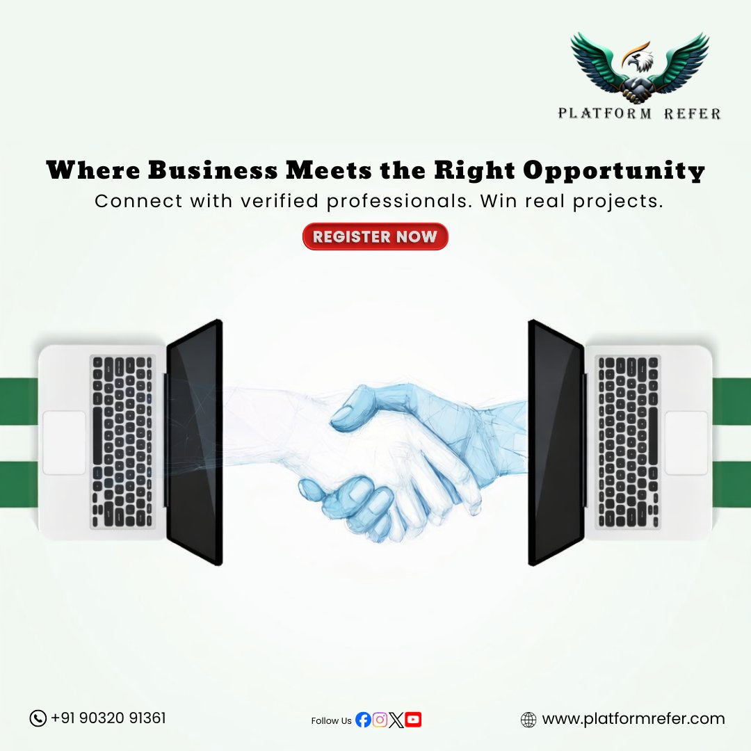 Platformrefer2's tweet image. Where business meets the right opportunity 🤝
Connect. Collaborate. Grow.
Start winning real projects today 🚀
👉 platformrefer.com

#Business #Networking #Growth #Entrepreneurs #Opportunities