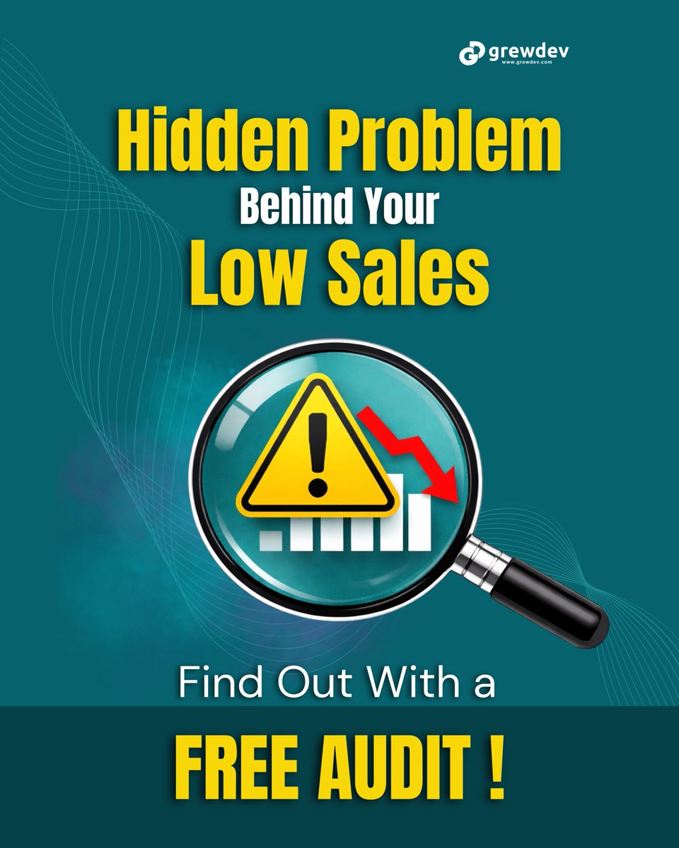 grew_dev's tweet image. Low sales don’t happen by chance.
Something is blocking your growth, your website, message, or trust factor.

Not sure what’s wrong?
Get a FREE website audit. We’ll find the issue and show you what to fix.

DM “AUDIT” to get started.
#BusinessGrowth #DigitalMarketingTips