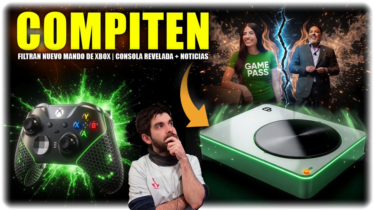 semonster66's tweet image. ⚠️NUEVO VÍDEO⚠️

🎮 BOMBAZO: Nueva consola y FILTRAN mando de Xbox | Asha Sharma RESPONDE | Nuevos juegos

Esto es pone MUY INTERESANTE1

-----------
✅ Vídeo: youtu.be/s7WHt2KU9TE
-----------

#Videojuegos #Xbox #PS5 #Playnix #GamePass #Steam #PC #Sony #microsoft #felizlunes