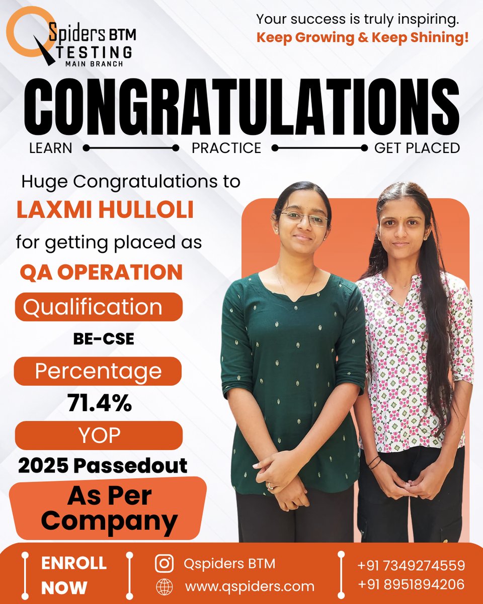 QSpiders, JSpiders & PySpiders BTM Layout tweet media