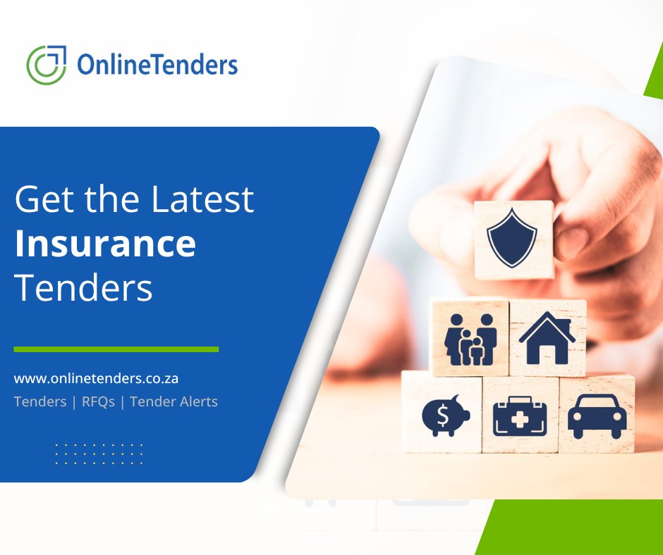 onlinetendersSA's tweet image. New Insurance Tenders and Business Opportunities:
- Provision of insurance broker services.

#insurance #insurancebrokers #businessleads #dailytenderalerts #tenders #onlinetenders 

Visit the OnlineTenders website to find the latest Insurance tenders:
onlinetenders.co.za/tenders/south-…
