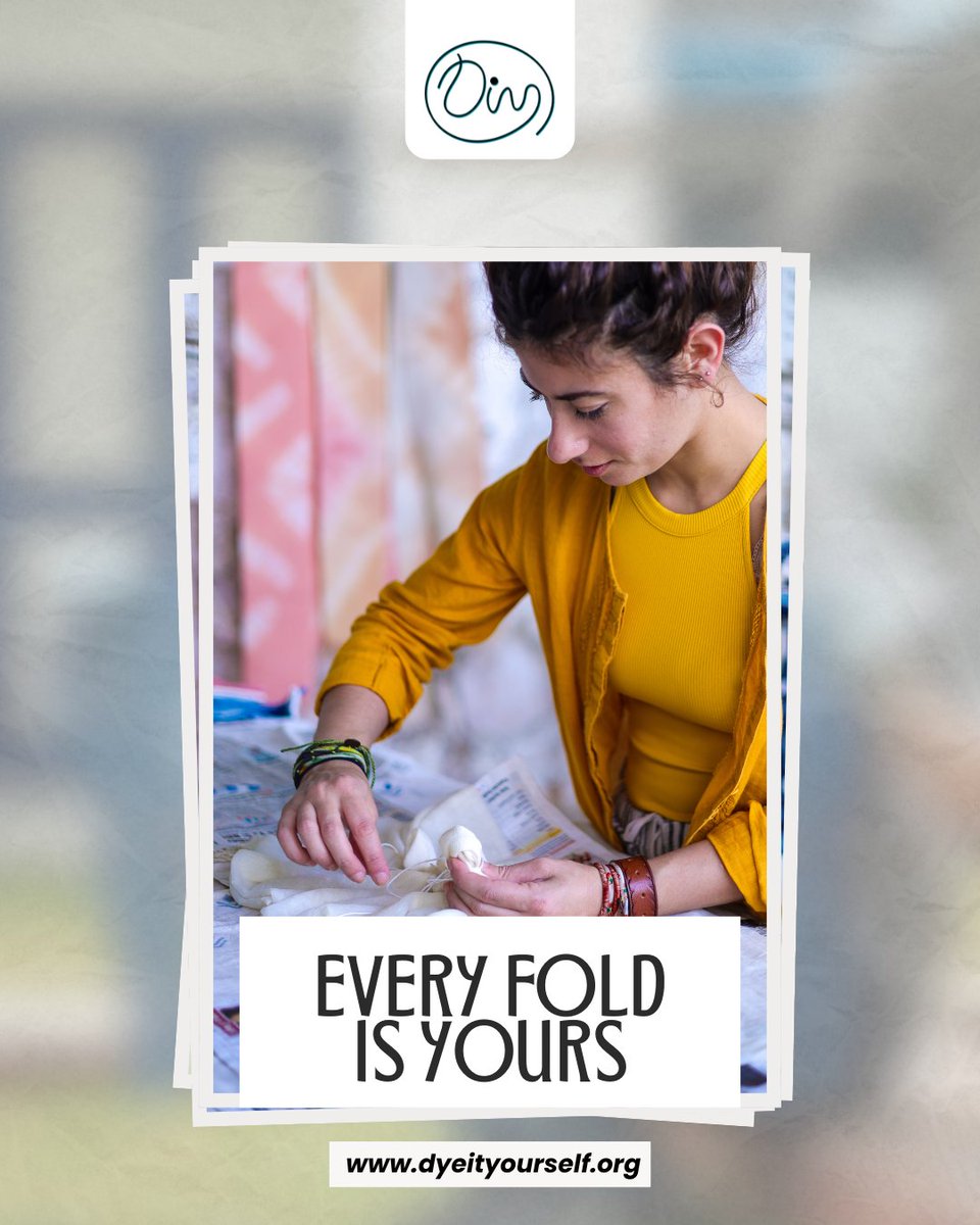 Dyeit_Yourself's tweet image. Every fold you make, every color you choose,
every pattern that forms  it’s all yours.

#CreateYourOwn #FabricArt #DyeingWorkshop #HandsOnExperience  #CreativeJourney #DIYIndia #ExperientialDesign