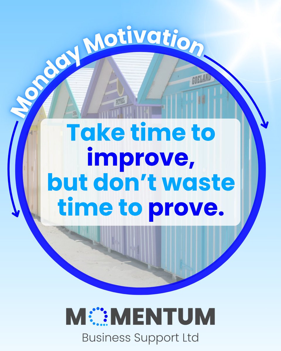 mbsmih's tweet image. Take time to improve, not to prove.
Focus on progress this week, not comparison!
#MotivationalMonday #SmallBusinessUK #EntrepreneurMindset