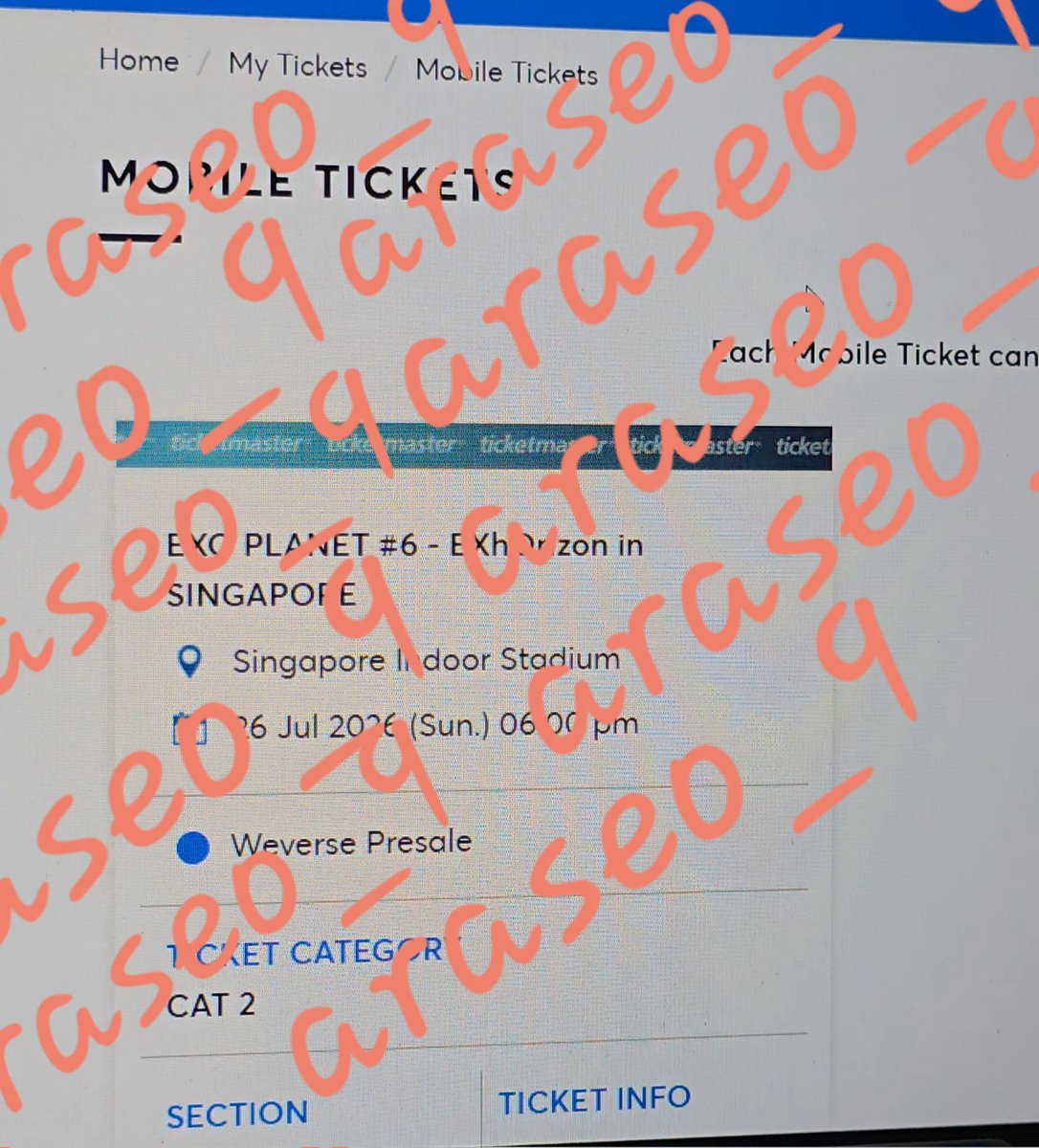 araseo_9's tweet photo. Wts exhorizon sg zone 211

Dm for proof
#exhorizoninsg #exoinsg #exhorizon #exol https://t.co/HWnSR7jqrk