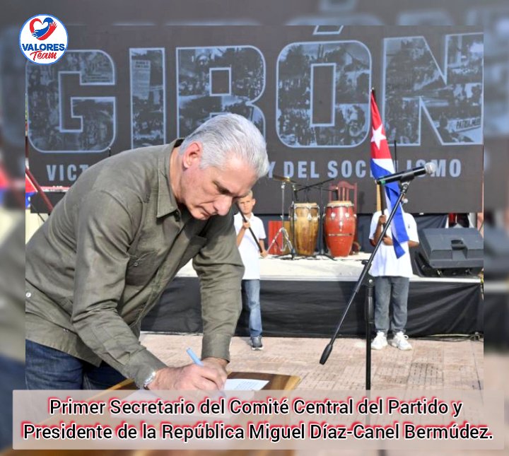 🗣 La familia 👨‍👩‍👧‍👦 #ValoresTeam 🕊 desea felicitar en este día tan especial  a nuestro 1er Sec. del <a href="/PartidoPCC/">Partido Comunista de Cuba</a> 🇨🇺 y Presidente de la República, <a href="/DiazCanelB/">Miguel Díaz-Canel Bermúdez</a> 🇨🇺 por cumplir 6️⃣6️⃣ años.
✨️Valiente, Honrado, Fidelista y Martiano. 
👉#YoSigoAMiPresidente 🇨🇺
¡Felicidades!
 #GirónEsHoy