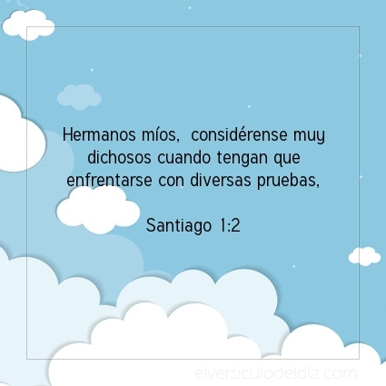 elversiculo's tweet image. Hermanos míos,  considérense muy dichosos cuando tengan que enfrentarse con diversas pruebas,  Santiago 1:2   #versiculodeldia #versiculobiblico #biblia