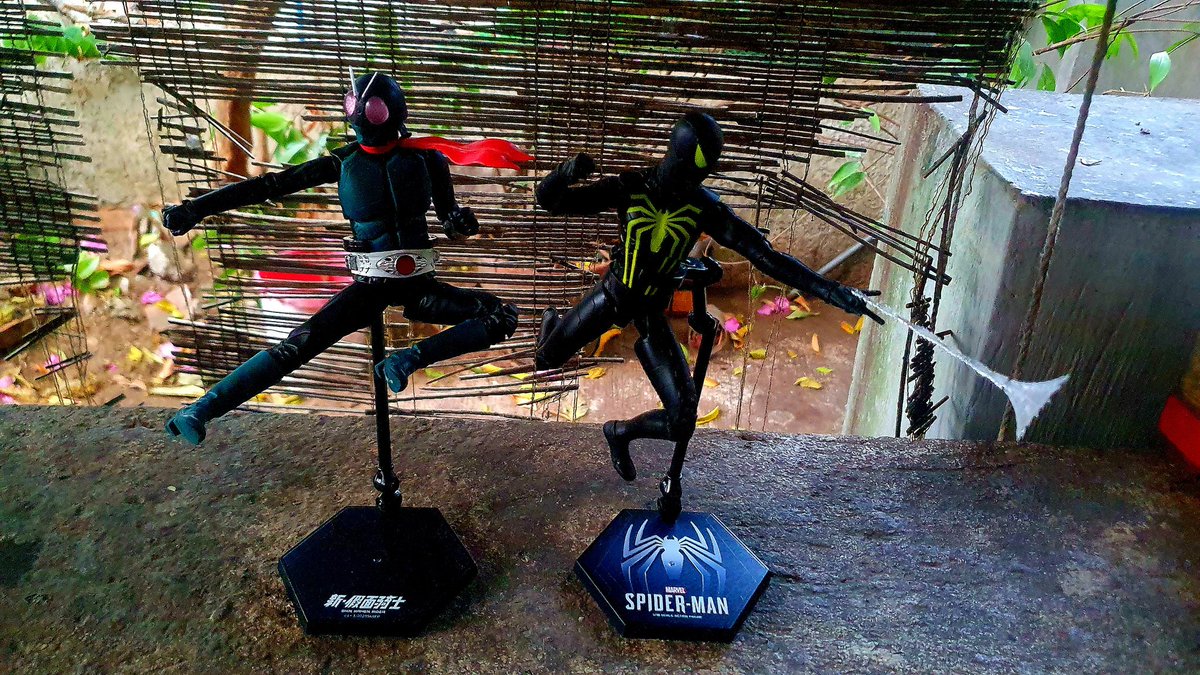 Carnotaurus4774's tweet image. Here's the last set of pics that I took of the figures 😎

#KamenRider #Tokusatsu #SpiderMan #Marvel #InsomniacGames #ZDToys