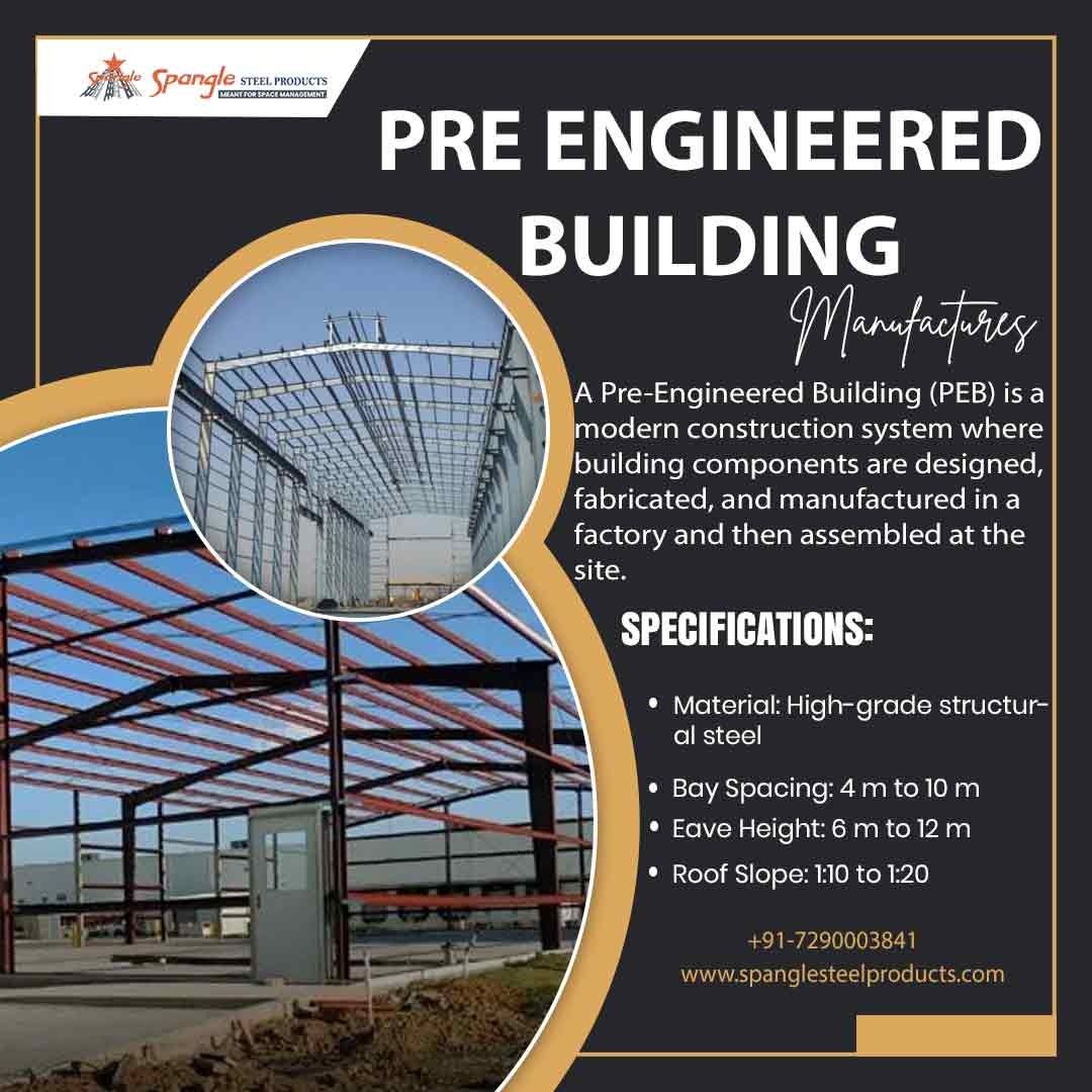 Spangle_Product's tweet image. Build smarter with durable and cost-effective Pre Engineered Buildings. Designed for fast installation, strength, and long-term performance, our PEB solutions are ideal for warehouses, factories, and commercial spaces.
#PEB #SteelBuilding #Warehouse #IndustrialShed #SpangleSteel