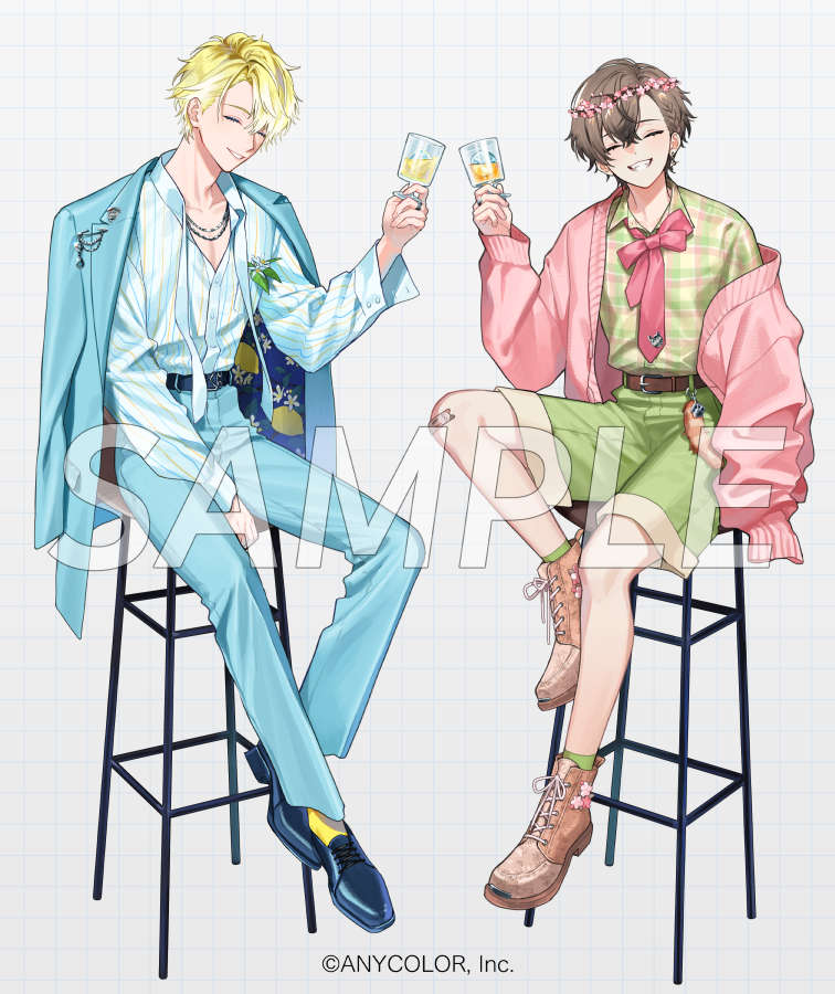 #賀木堂 × #NIJISANJI_EN さんとの #WANNYANZ_HARU コラボにて Sonny Brisko さんと Alban Knox さんのビジュアルを担当させていただきました！