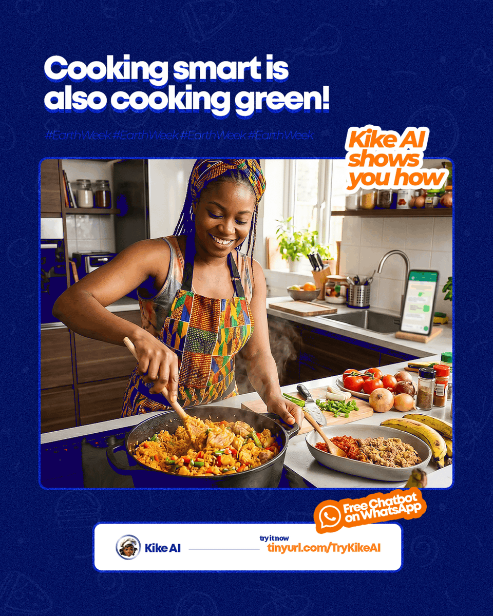 myKikeAI's tweet image. 💪🌍 Motivation Monday — Earth Week

Wasting food = wasting money + energy 👀

With Kike AI, plan better, reduce waste, and cook smarter 🍲✨

Small kitchen changes. Big impact 🌱

Try it FREE: kikego.com/chat
Say “Hello Kike” 💬

#earthweek #kikeai