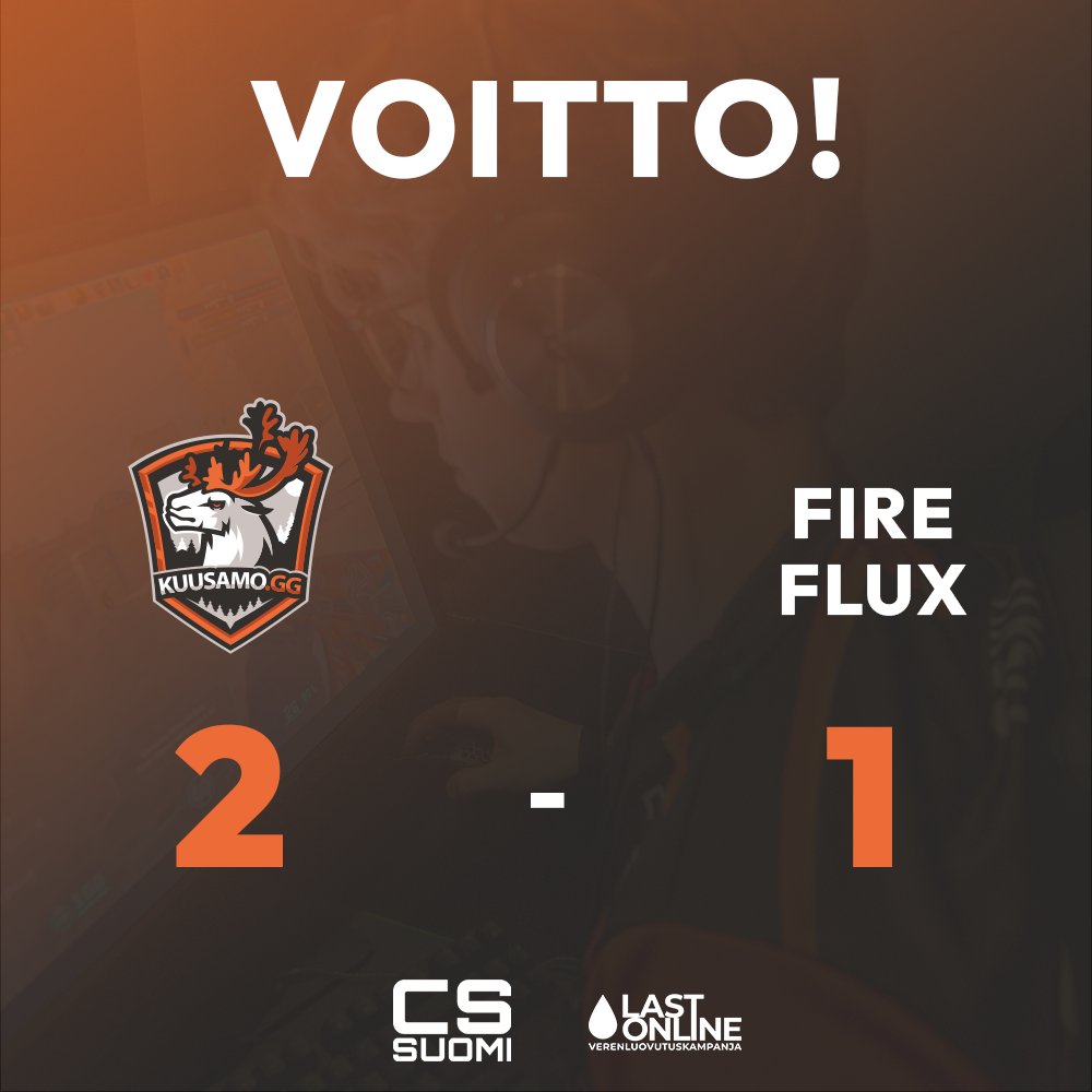 KUUSAMOgg's tweet photo. Hyvällä voitolla aloitettu päivä 👍

#KUUSAMOgg #esportsfi #cs2fi https://t.co/zuRdx1hmvQ