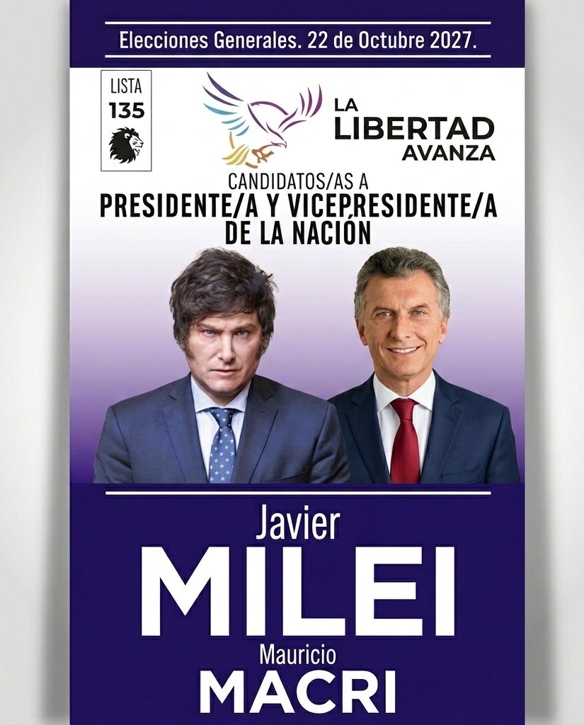 ¿Cuántos votarían esta fórmula en las elecciones presidenciales de 2027?🤚