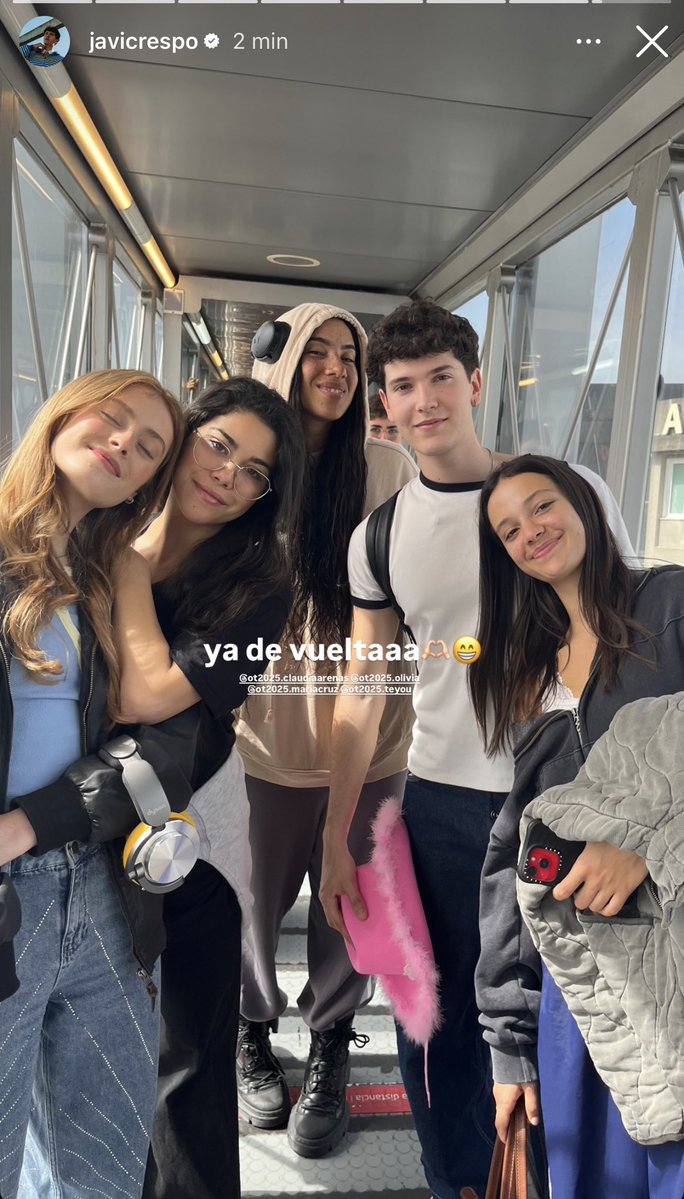 Olivia y Claudia en la historia de Crespo🥹😍