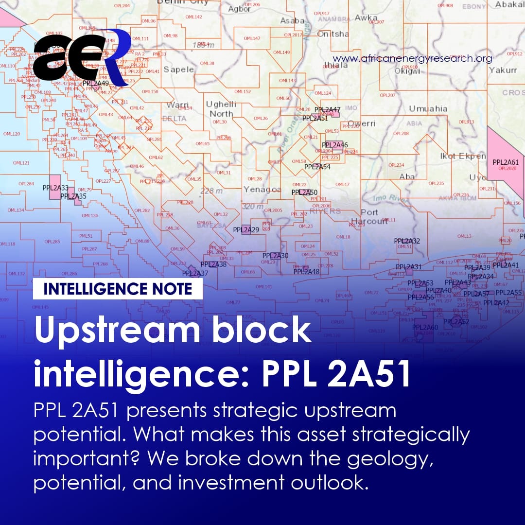 aenergyresearch's tweet image. Upstream block intelligence: PPL 2A51 
PPL 2A51 presents strategic upstream potential. 
What makes this asset strategically important? 
We broke down the geology, potential, and investment outlook. 
africanenergyresearch.org/insight-detail…
#Upstream #Exploration #EnergyData