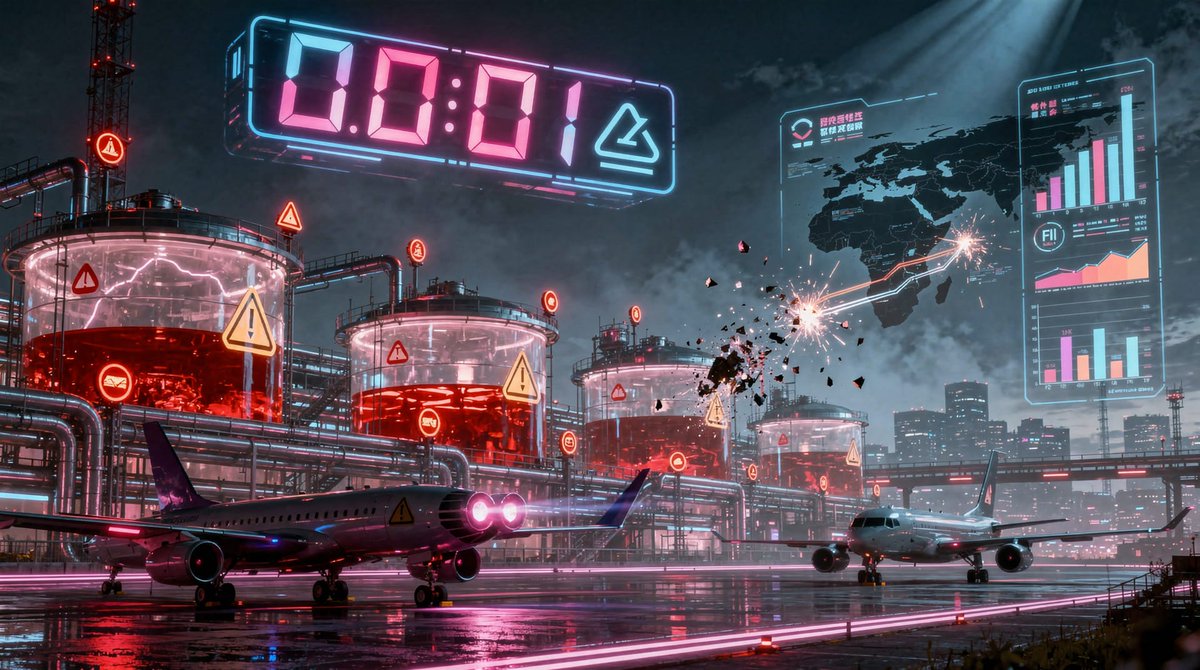 🚨 Europe’s energy crisis is escalating fast

With just 6 weeks of jet fuel left ⛽️, rising Iran tensions are shaking global markets 🌍⚠️

Supply chains under pressure 🔗
Airlines &amp; logistics bracing ✈️🚚
Inflation risks building 📈

⏳ The clock is ticking

👉 Read here: