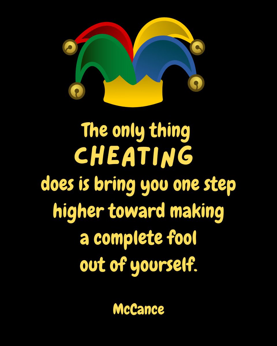donna_mccance's tweet image. #Education #Learning
#DontCheat #WorkForIt

I tell my students, "put in the #effort and #learn to do it yourself. Eventually, you will have to stand on your own two feet." 👣

Stop bad patterns before they become bad habits that result in bad endings.

#HardWorkPaysOff
#Integrity