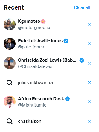 Nok2la_Ncu's tweet photo. My search bar, kubusy today #madlangacommission #garethmnisi #fannienkosi #catmatlala #juliusmkhwanazi https://t.co/NJEzNKsTri