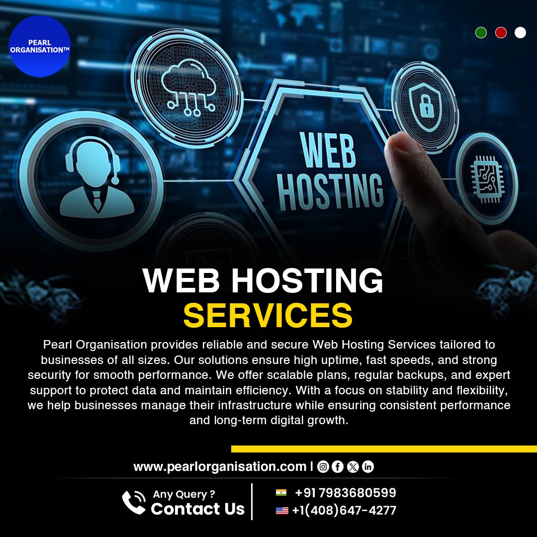 pearlorgs's tweet image. Reliable. Secure. Fast. ⚡ Our Web Hosting Services ensure high uptime and top-tier security for your business. Scalable plans tailored to your growth. 

#WebHosting #TechSolutions #Cloud #BusinessSuccess