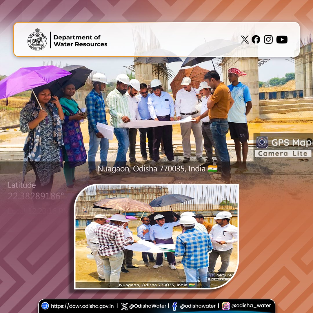 OdishaWater's tweet image. CE &amp;amp; BM, Brahmani Basin, Samal, along with ACE, RHWC, Samal, inspected the ISS at Jharbeda and directed the agency to expedite work for timely completion. The status of land acquisition was also reviewed.
#OdishaWater #MajorMedium #Infrastructure #ProjectMonitoring #Development