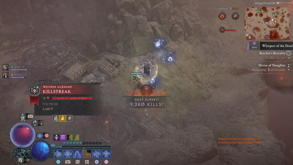 Finally got the 9k+ kill streak challenge done on <a href="/Diablo/">Diablo</a> !!!!! Let's go!!!!