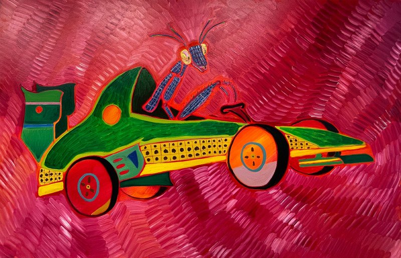 Ganges_Art's tweet photo. "FAUVE FABLES'
A solo show by
MUZAMMIL HUSSAIN

Exhibition continues till 18 May, 2026
Time: 11 am to 7 pm (Closed on Sundays and Public holidays)

Title: Going through hell with a smile
Medium: Oil on canvas
Size: 66.9 x 47 Inches https://t.co/1AIVPHBrJ4