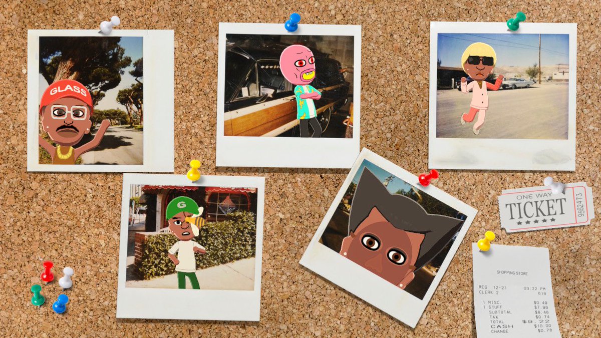 My current selection of Tyler’s alter egos as Miis #ttctwt