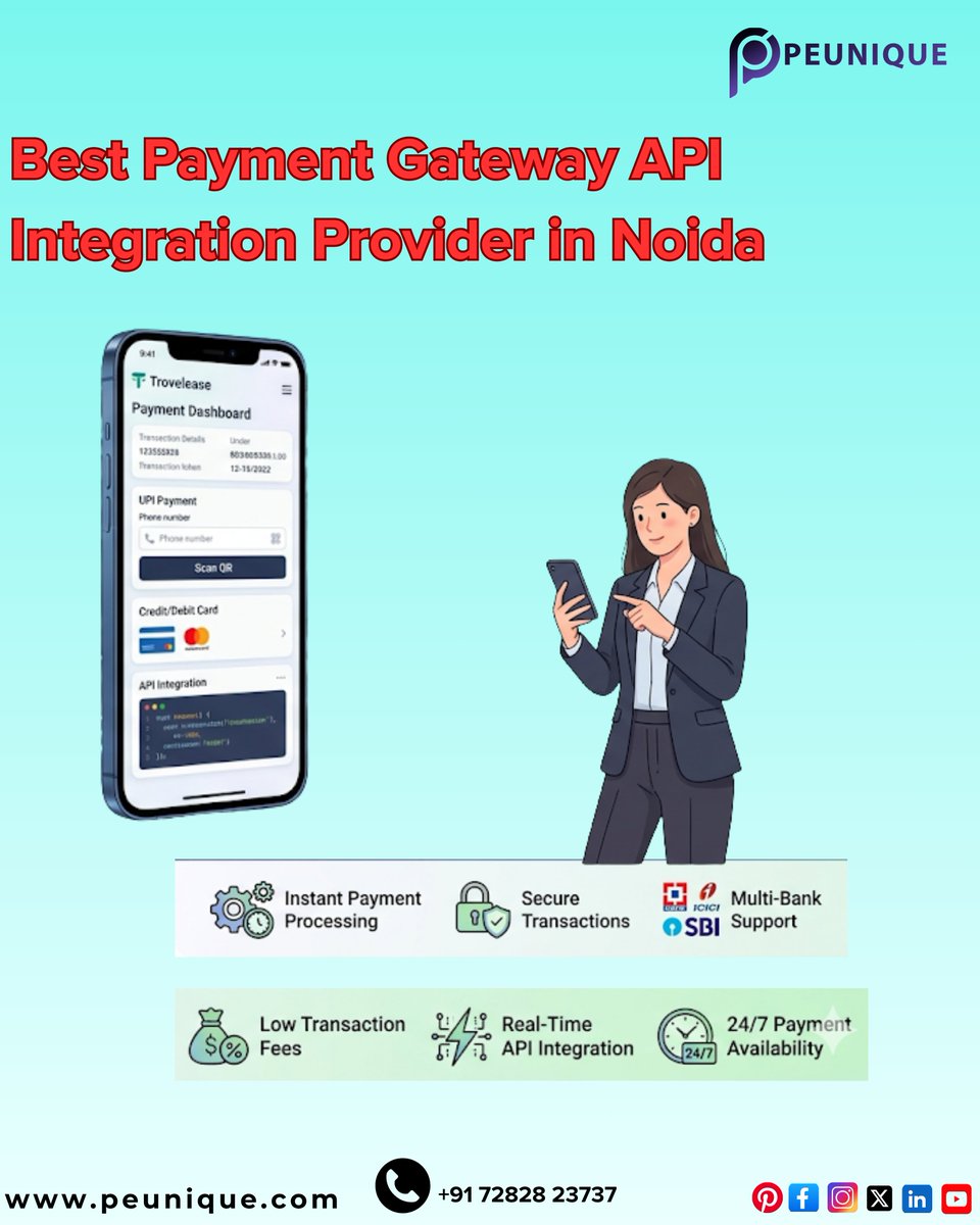 pe_unique's tweet image. 💳 Power your business with PeUnique Payment Gateway API!
Fast, secure &amp;amp; real-time payments with multi-bank support
🌐 peunique.com | 📞 +91 72828 23737
#PeUnique #PeUniqueAPI #PaymentGateway #APIIntegration #FintechIndia #DigitalPayments #StartupIndia #OnlinePayments