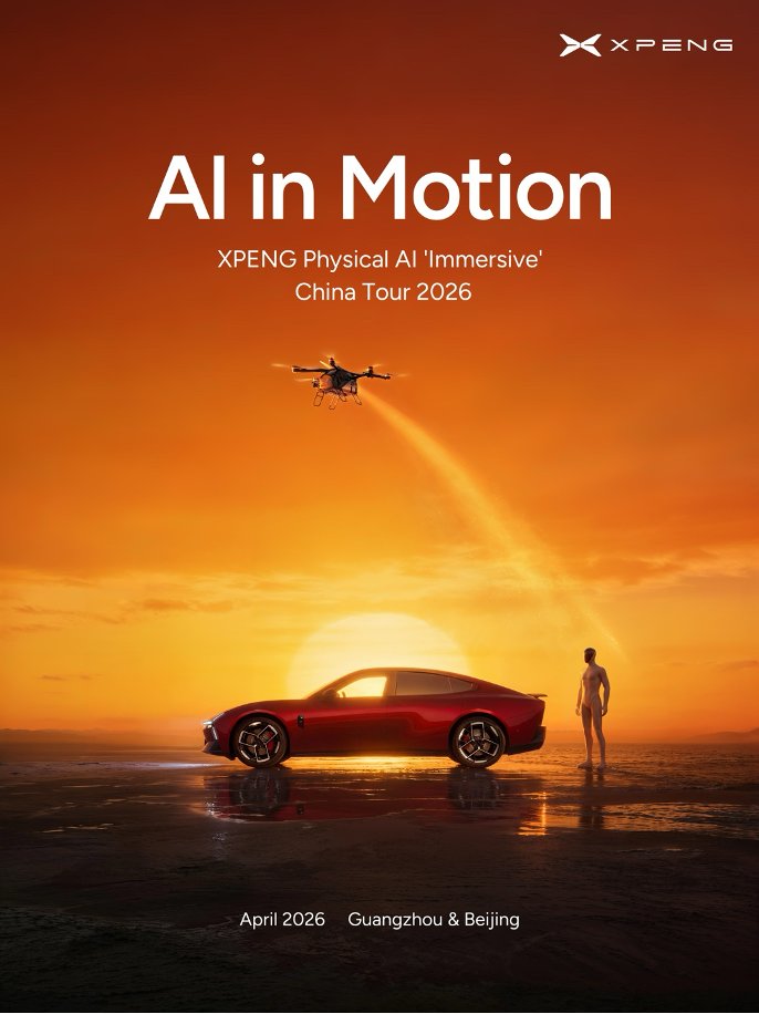 TechinLeon's tweet photo. XPENG will host global media in China for its 2026 Media Tour under the theme “AI in Motion.”

Expect a closer look at VLA 2.0, the Turing AI chip, and how AI is being integrated across driving, cockpit, and robotics. https://t.co/Z5ILRz4I5i