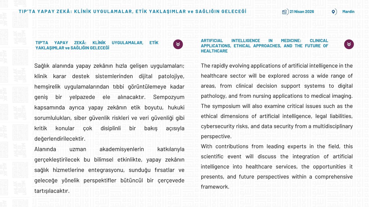 MAÜ SAĞLIK BİLİMLERİ FAKÜLTESİ tweet media