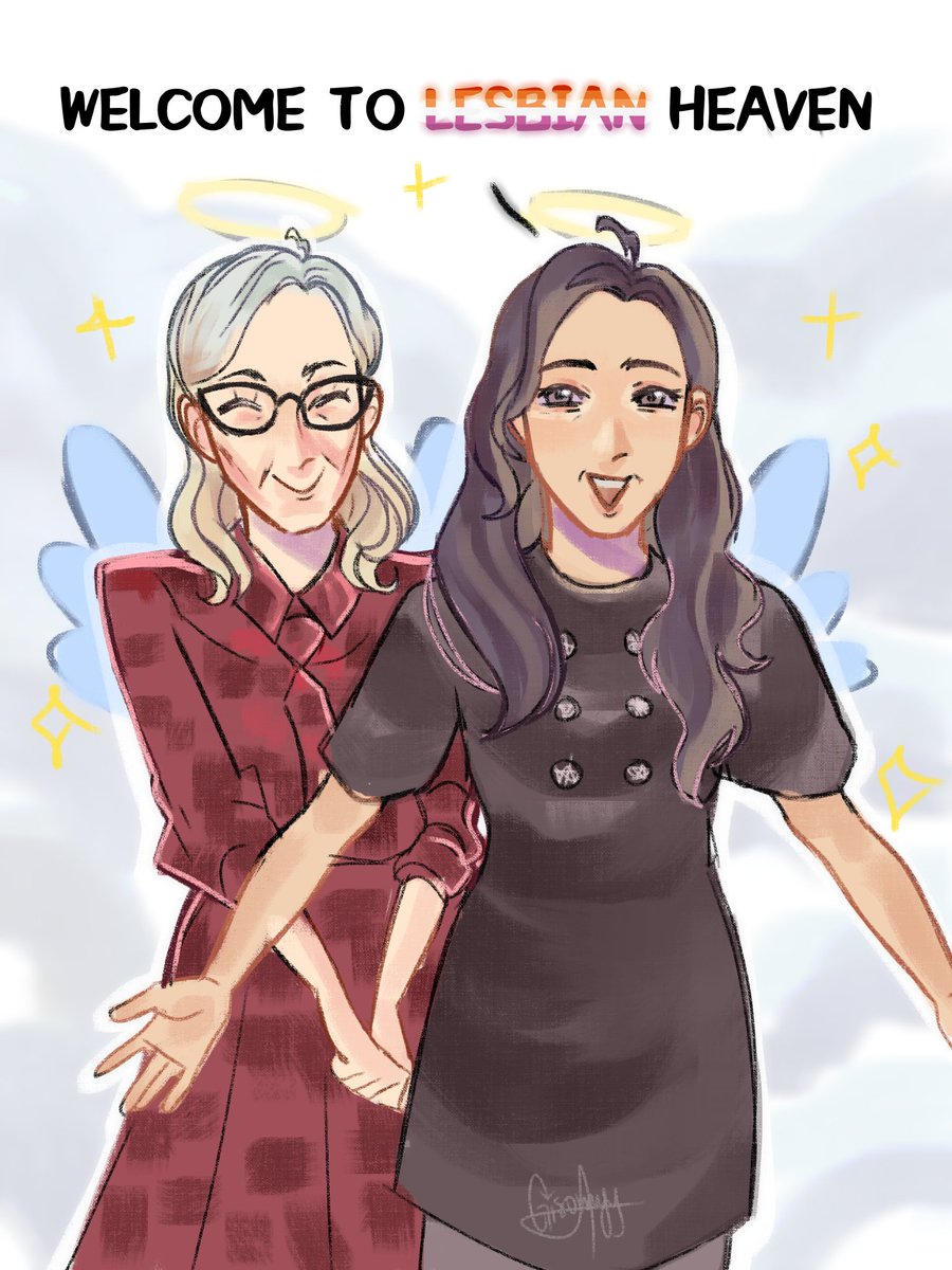 Gisomyy's tweet image. Who knows about the gays, but this is what lesbian heaven looks like when you enter JAJAJAJAJA 
#Merylstreep #Annehathaway #lesbian