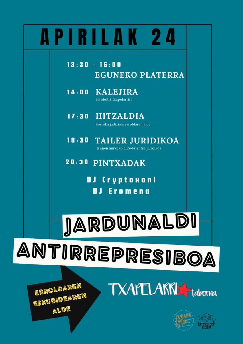 erroldarik gabe, izaterik ez! tweet media