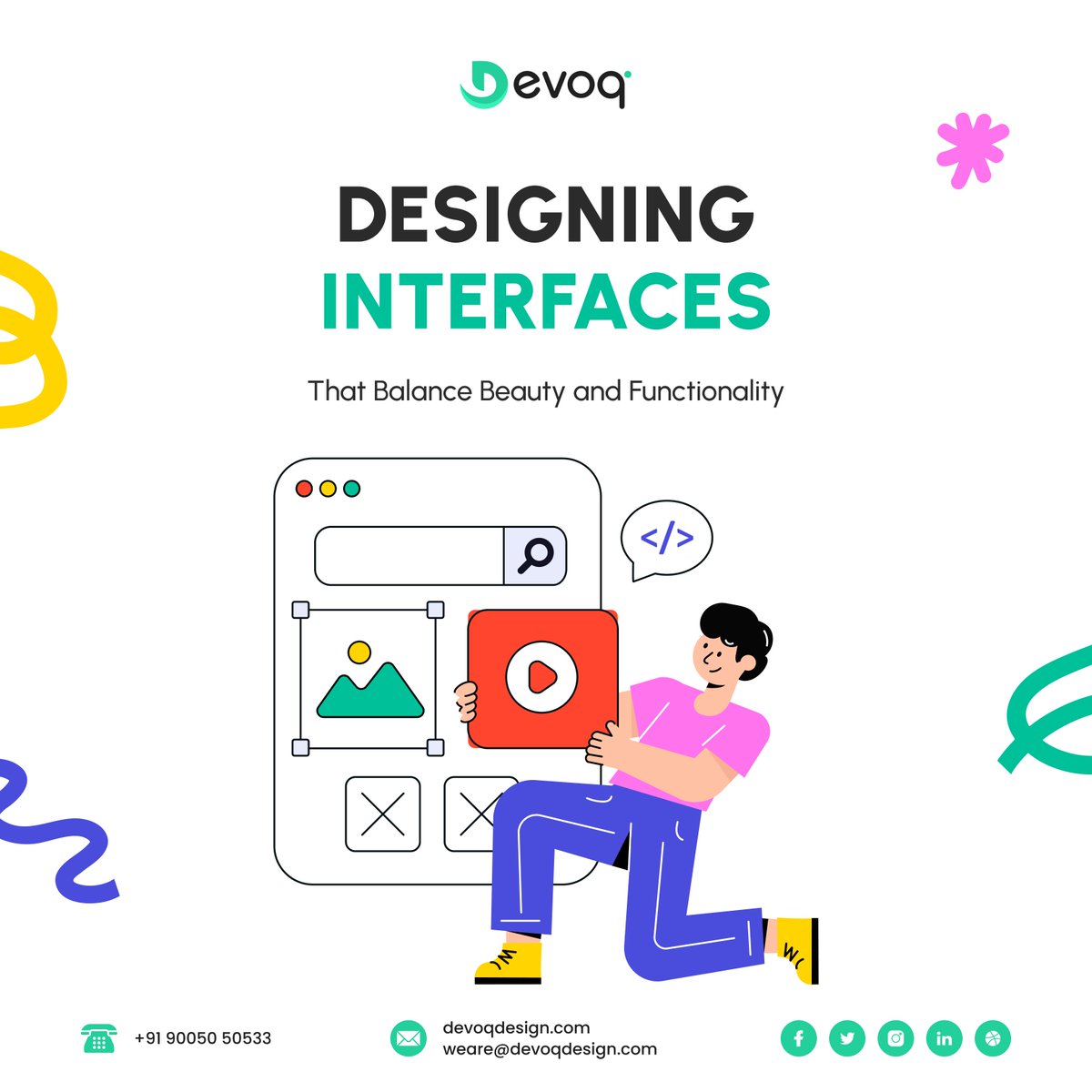 Devoq_Design's tweet image. Where aesthetics meet usability to create seamless digital experiences.

Visit our website for more details: devoqdesign.com

Email Us: sales@devoqdesign.com

#UIUXDesign #InterfaceDesign #ProductDesign #UserExperience #DesignThinking #ModernUI
