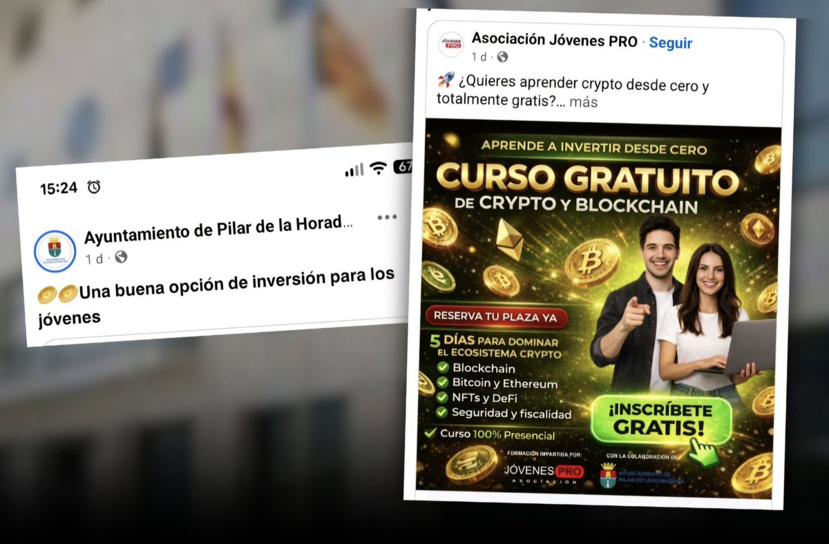 Criptomonedas. Los jóvenes tenemos que estar alerta, las amenazas legales nos persiguen.  FAMILIAS. cuidadnos . DEJADNOS CRECER SANOS Y LIBRES.  el ayuntamiento del Pilar de la Horadada <a href="/phoradada/">Pilar de la Horadada</a> organiza cursos para los jóvenes.
<a href="/AntonioIofrio/">Antonio Iofrío</a> 
<a href="/La_SER/">Cadena SER</a> 
<a href="/CIJ_Adicciones/">Centros de Integración Juvenil</a>