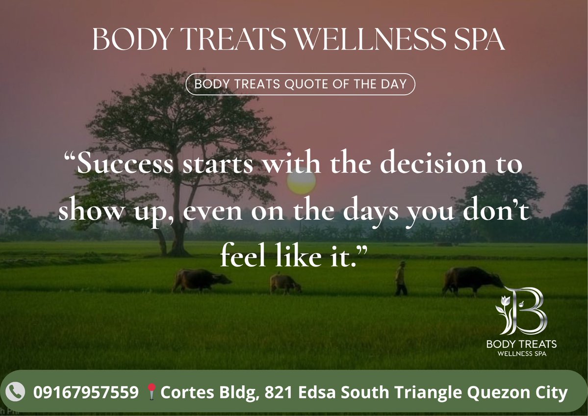 bodytreatsQC's tweet image. It’s Monday—set the tone for your entire week. Stay focused, stay consistent, and give your best today.

#MondayMotivation #StayConsistent #NewWeekStart
