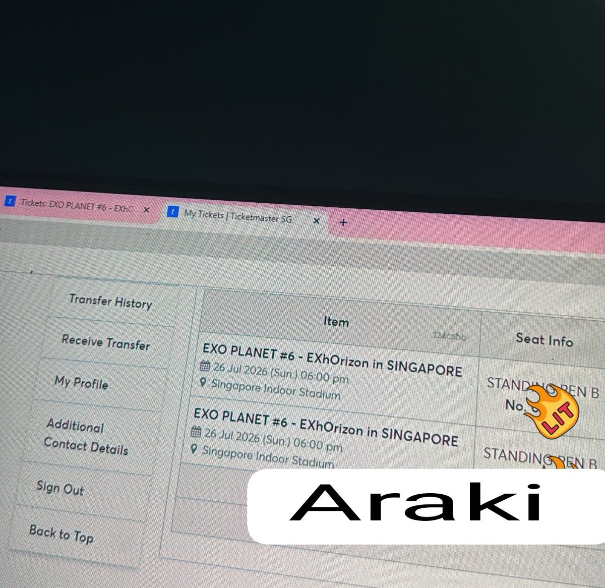 Araki tweet media