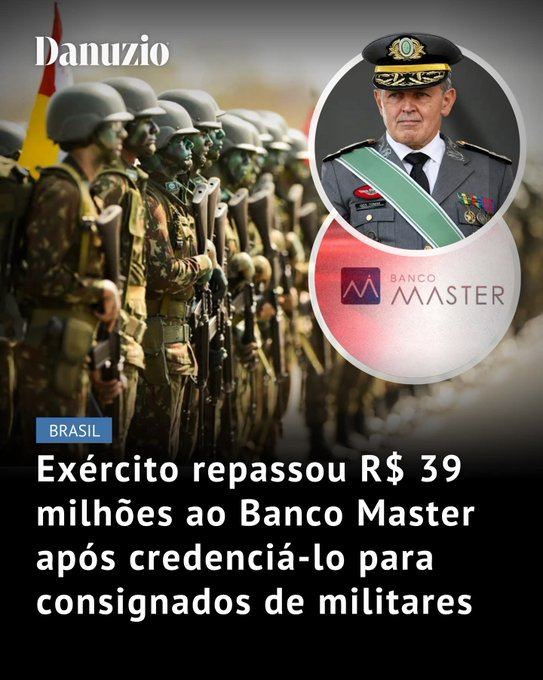 BrazilenDireita's tweet photo. Quando a gente acha que já viu de tudo nesse país!
É verdade isso glorioso @exercitooficial ???
#faas #exercito #forcasarmadas #defesa #bancomaster https://t.co/8d89NkGppS