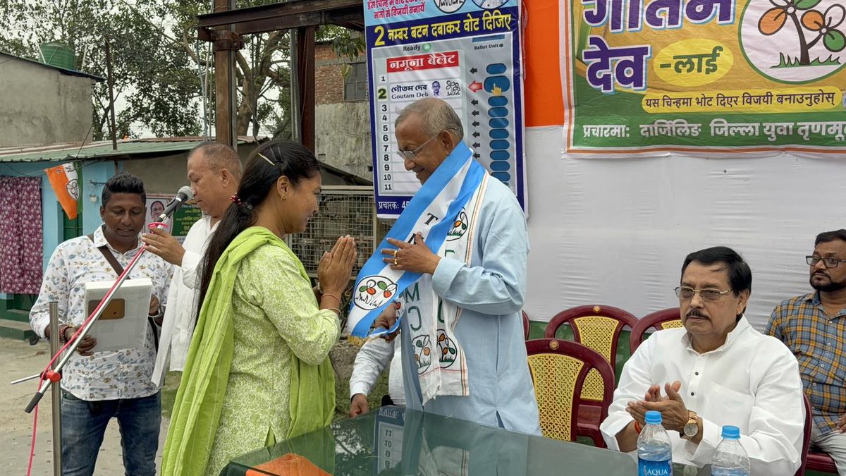 gautamdebaitc's tweet image. Interaction with residents of Ward 45 ahead of the Assembly Elections reflects growing trust in development driven governance and a clear rejection of divisive politics.
#Siliguri #AssemblyElections #JoyBangla #AbarJitbeBangla