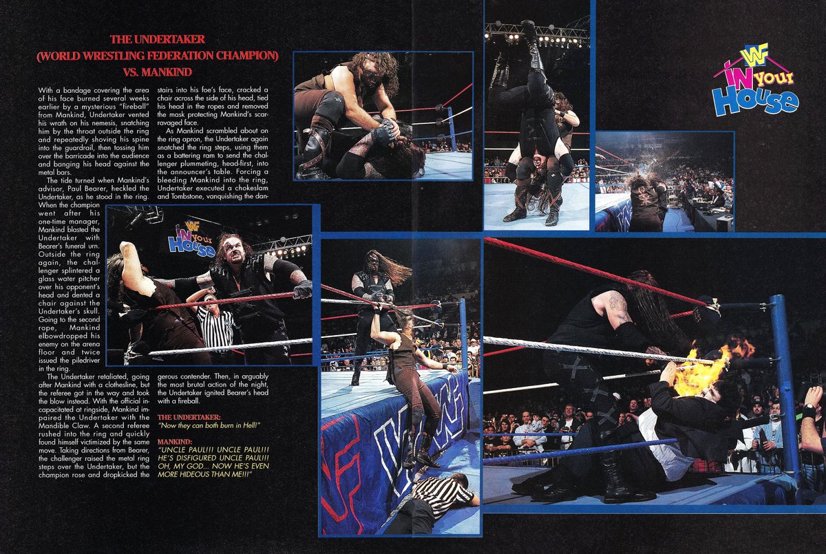 WWFWrestling1's tweet image. In Your House : Revenge of the 'Taker report from WWF magazine. 📰🏡 @KeithEGreenberg #WWF #WWE #Wrestling #InYourHouse