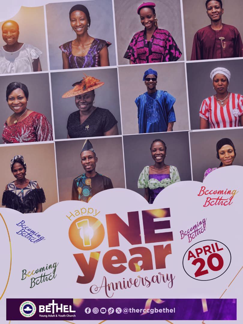 TheRCCGBethel's tweet image. Today, we lift our hearts in deep gratitude to God as the RCCG Bethel marks her one-year anniversary. Truly, this is the Lord’s doing, and it is marvelous in our eyes.  

Happy 1st Anniversary to The RCCG Bethel!

#oneyear #anniversary #glorytogod