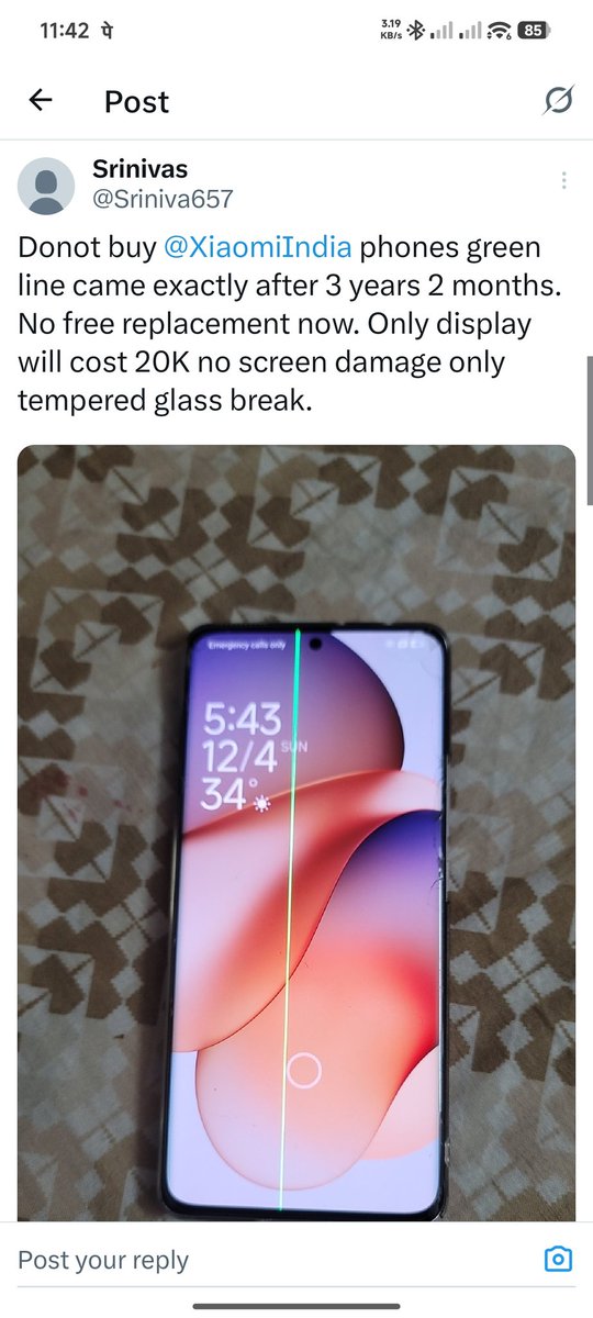Jitendrapuri152's tweet photo. Requesting a clear public clarification:
• Is this a known issue?
• What is Xiaomi’s official policy for such cases?

If no resolution is provided, I will be proceeding with a formal complaint through the consumer grievance system.

Awaiting your response.
Respond only publicly https://t.co/TK6jZGNn1H