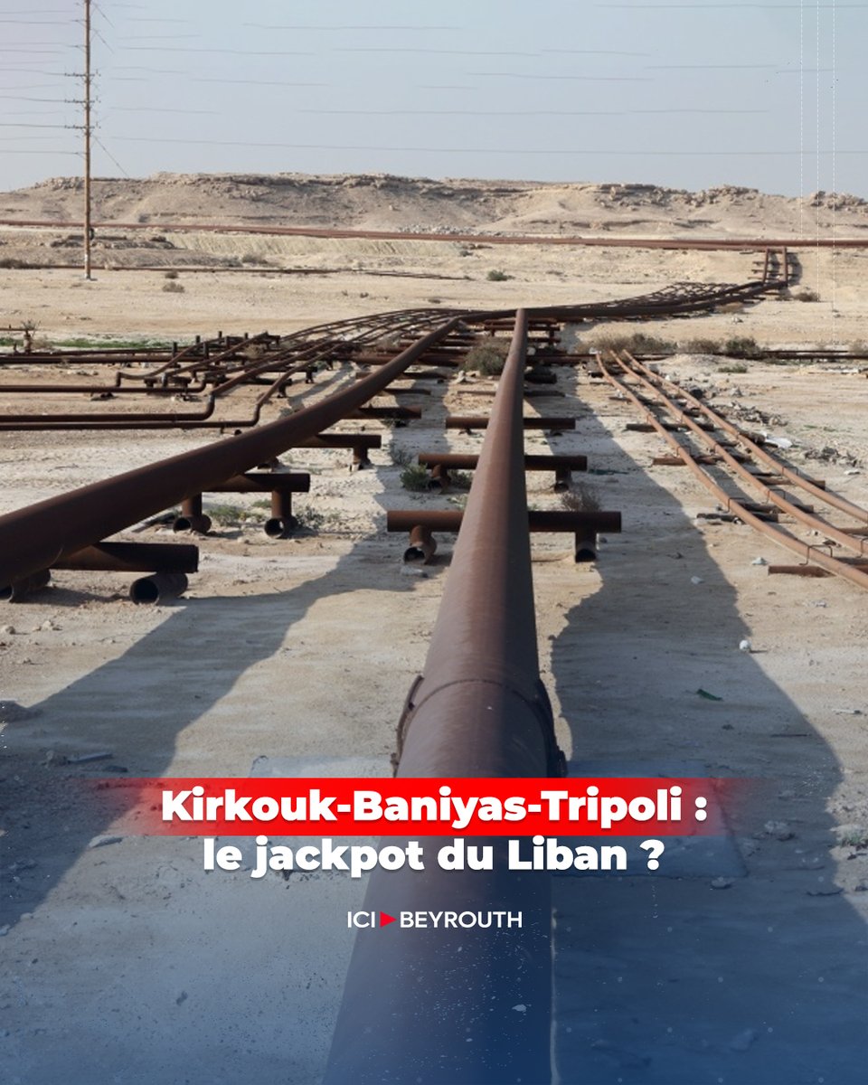 Icibeyrouthnews's tweet photo. À l’heure où les #tensions autour du détroit d’#Ormuz fragilisent les routes maritimes, le pipeline Kirkouk-Baniyas-Tripoli refait surface.
Long de 900 kilomètres et capable de transporter jusqu’à 700.000 #barils par jour, cet axe historique pourrait redonner au #Liban, et à #Tripoli, un rôle stratégique inattendu.
Pour en savoir plus, lisez l’article de Liliane Mokbel sur @IciBeyrouth via le lien https://t.co/ZsXbmuNJ2j