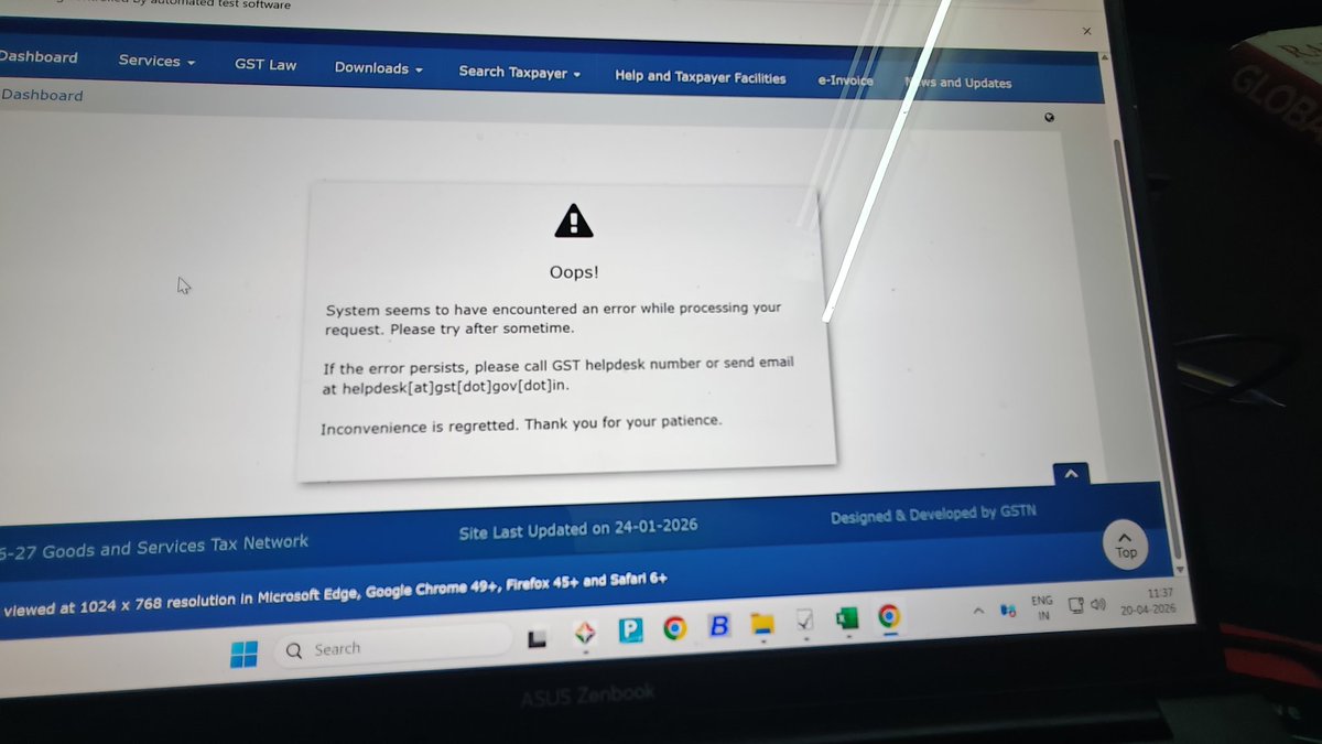 Jainik_soni's tweet image. Gst portal is down again today 

#compliance
#gst