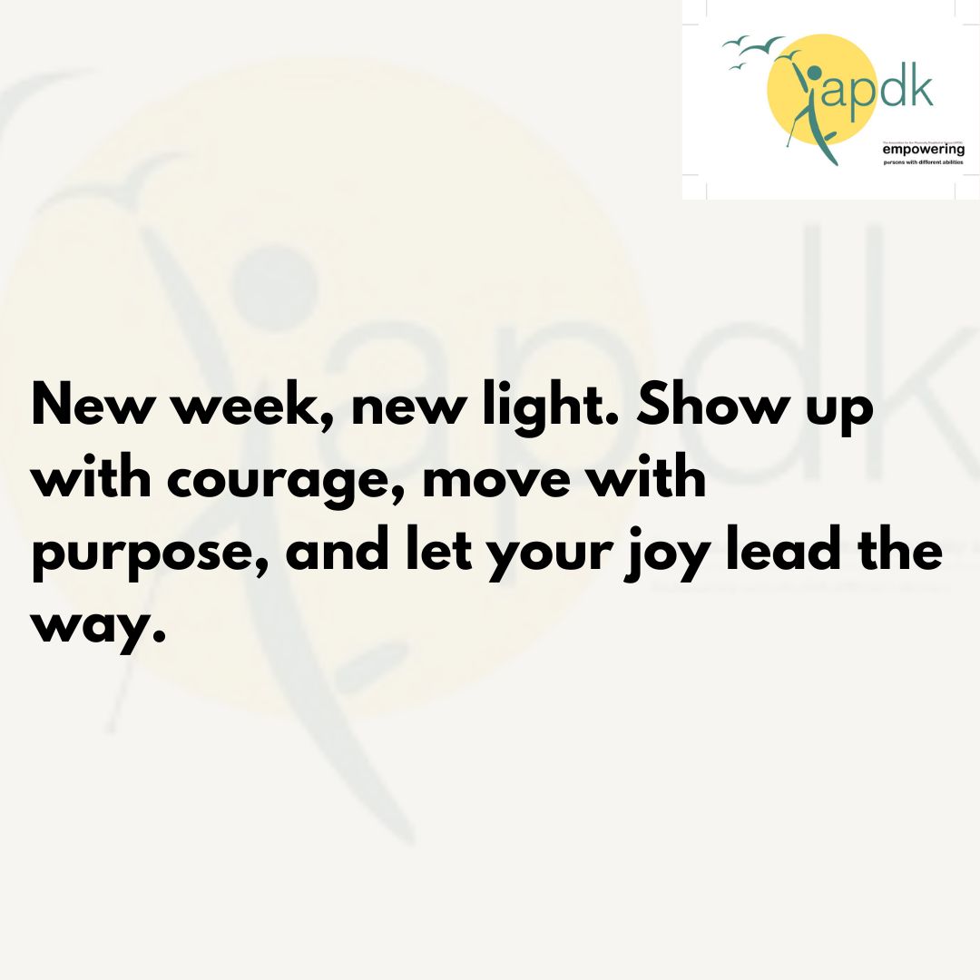 apdkdisability's tweet photo. New week. Fresh light. Fresh intention. ✨
Show up boldly, move with purpose, and let your joy lead the way.
#NewWeek #MondayMotivation #FreshStart https://t.co/mYvfTH6Luh