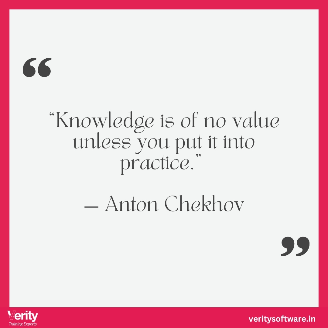 verity_software's tweet photo. Knowledge only matters when you act on it and turn it into results.

#VeritySoftware #TrainingExperts https://t.co/RUB67DJE1t