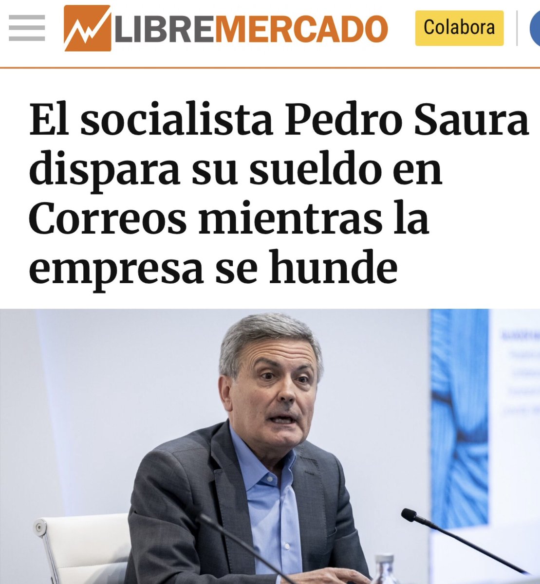 Cobrando 235.000€ al año y hundiendo a Correos.

Sanchismo es estado puro.