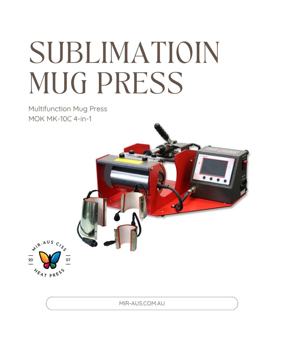 InkSupplySystem's tweet image. Multifunction Mug Press MOK MK-10C 4-in-1

continuousinksupplysystem.com.au/en/mug-press/1…

#sublimation #mugs #mir-aus #dtfcustomprint #sydney