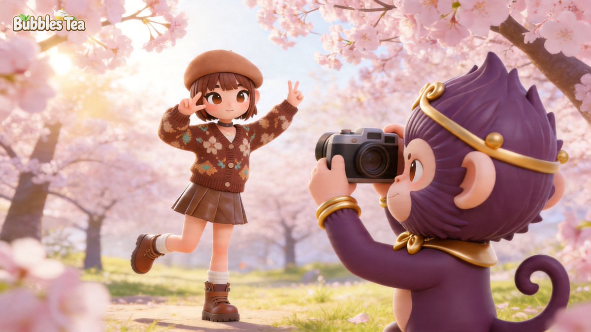 BubblesTea_Game's tweet photo. Spring is steeping, and the cherry blossoms are in full bloom. 🌸☕️

There’s nothing like a walk through the sakura garden with your best companion. The air is sweet, the sun is warm, and the memories are being framed forever.

If you could spend a spring afternoon here, who would you bring? Tag your favorite person! 🕊️💕

#SakuraSeason #SpringDate #BubblesTeaLife #CherryBlossom