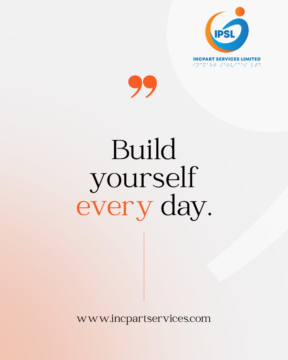 incpart's tweet image. #Mondaymotivation  ; Consistency compounds. Show up, improve a little, learn a little, and grow a little—every single day. The version of you you're becoming is built in the quiet moments of discipline.

#GrowthMindset #SelfDevelopment #DailyProgress #Consistency #BuildYourself