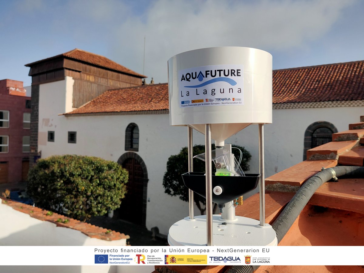 teidagua's tweet photo. Con #AquafutureLaLaguna instalaremos 14 pluviómetros en toda #LaLaguna que nos ayudarán a cuantificar la lluvia 🌧️ para analizar su influencia en el drenaje del municipio, y poder planificar la mejora de las Redes.

#PERTEagua #UE #NextGenerationEU @mitecogob @P_Recuperacion https://t.co/OnFaw884ND